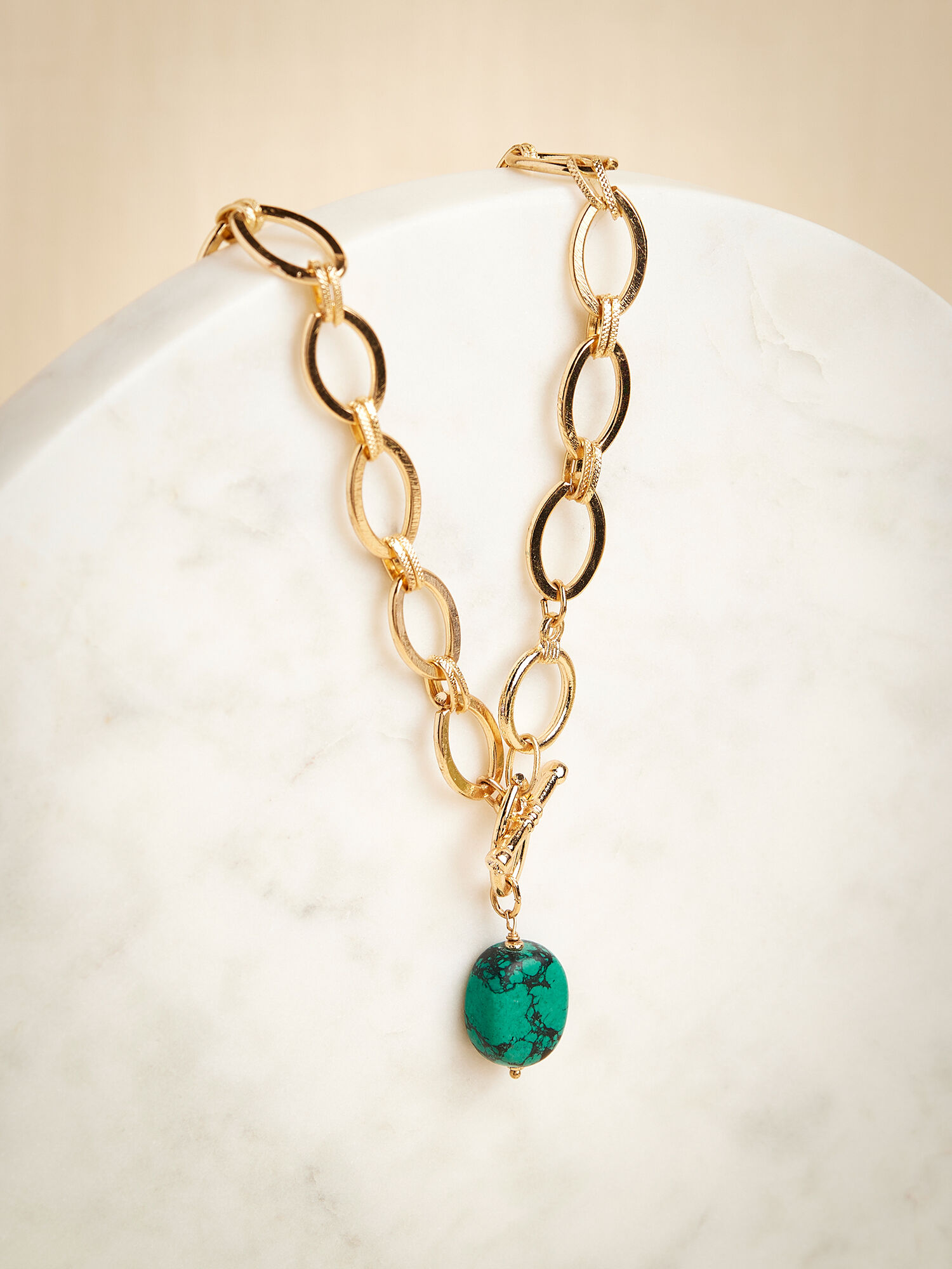 Cheap greenstone necklace top