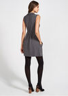 Swirl Jacquard 2pkt Btn Nk Tunic, Grey, large