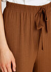 Tie Waist Elasticated Culottes, Rust, large