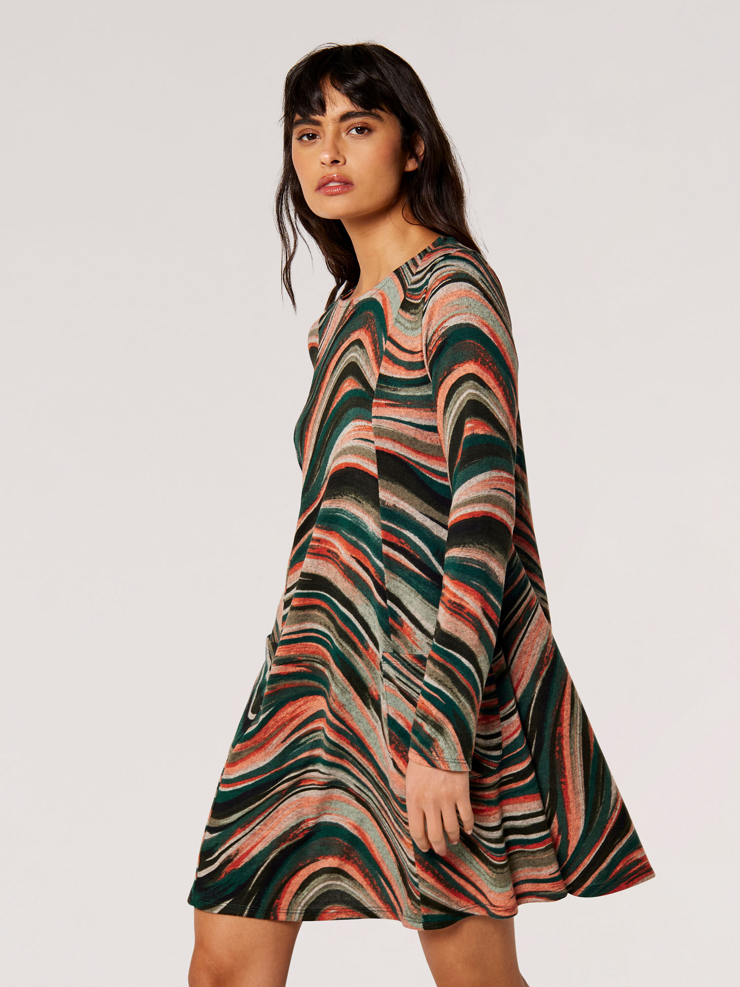 Jersey knit swing dress new arrivals
