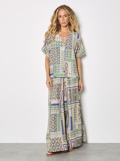 Folk Patchwork Blouse