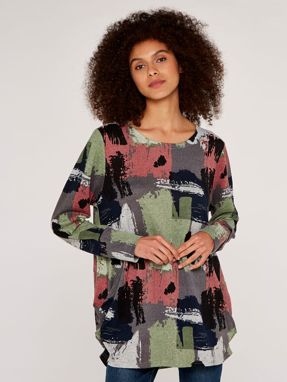 Paint Stroke Top, Grey, large