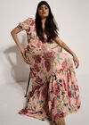 Chloe Floral Wrap Maxi Dress, Pink, large