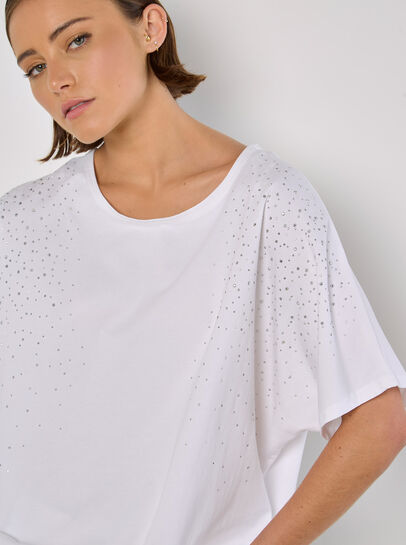 Sparkle Stud Oversized T-Shirt