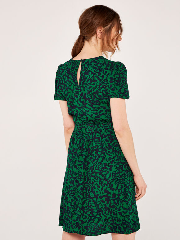 Leaf Silhouette Dress, Green, large
