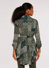 Patchwork Hanky Mini Dress, Green, large