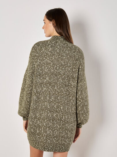 Flecked Knit Jumper Mini Dress