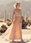 Sequin Tulle Maxi Dress, Pink, large