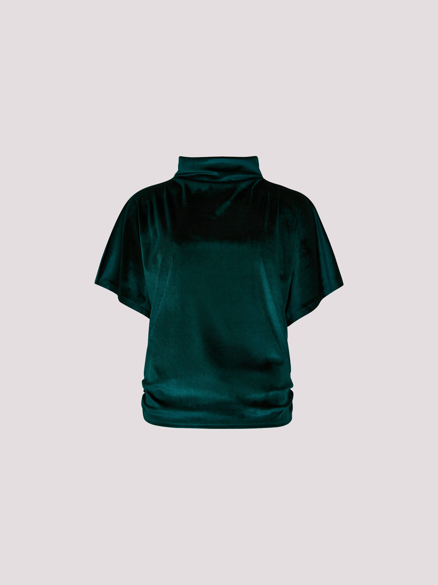 Velvet mock neck top on sale