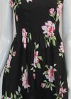 Black  Floral Cami Dress, Black, large