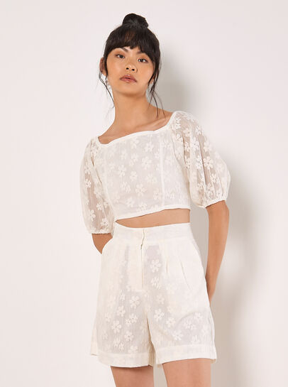 Daisy Mesh Shorts