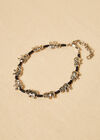 Gold Elephant Bracelet, Black, large