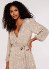 Sequin Mini Dress, Light Grey / Silver, large