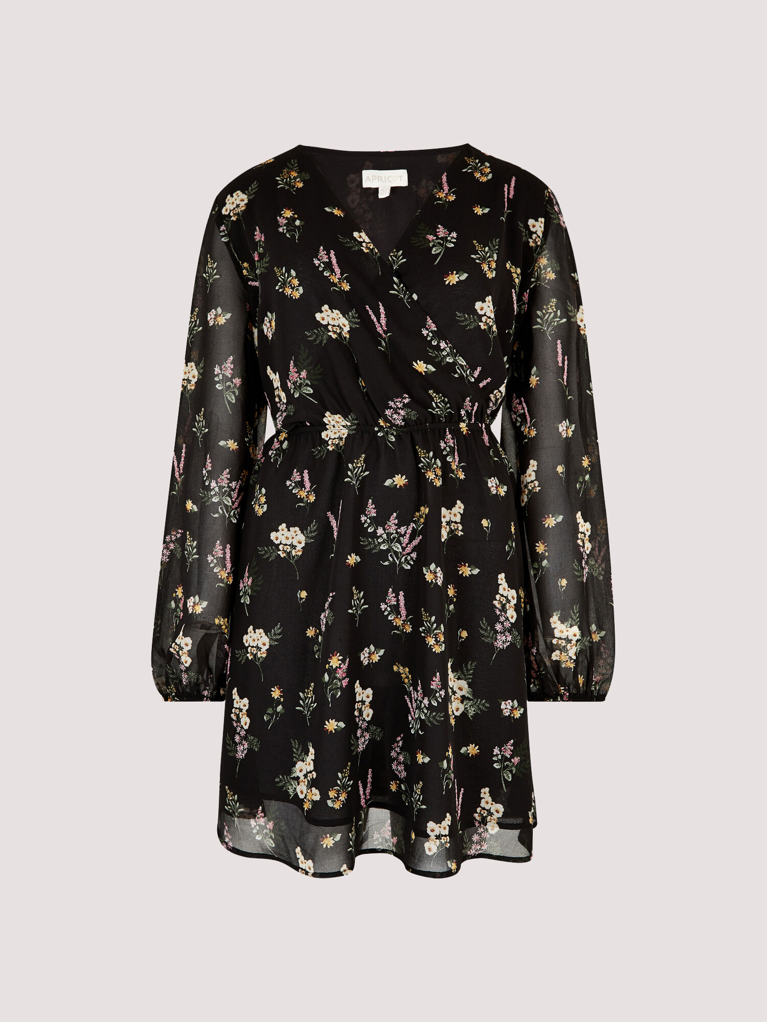 Botanical georgette best sale wrap dress