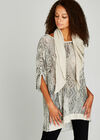  Snakeskin Sequin Top, Stone, large