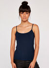 Jersey Cami Top, Navy, large