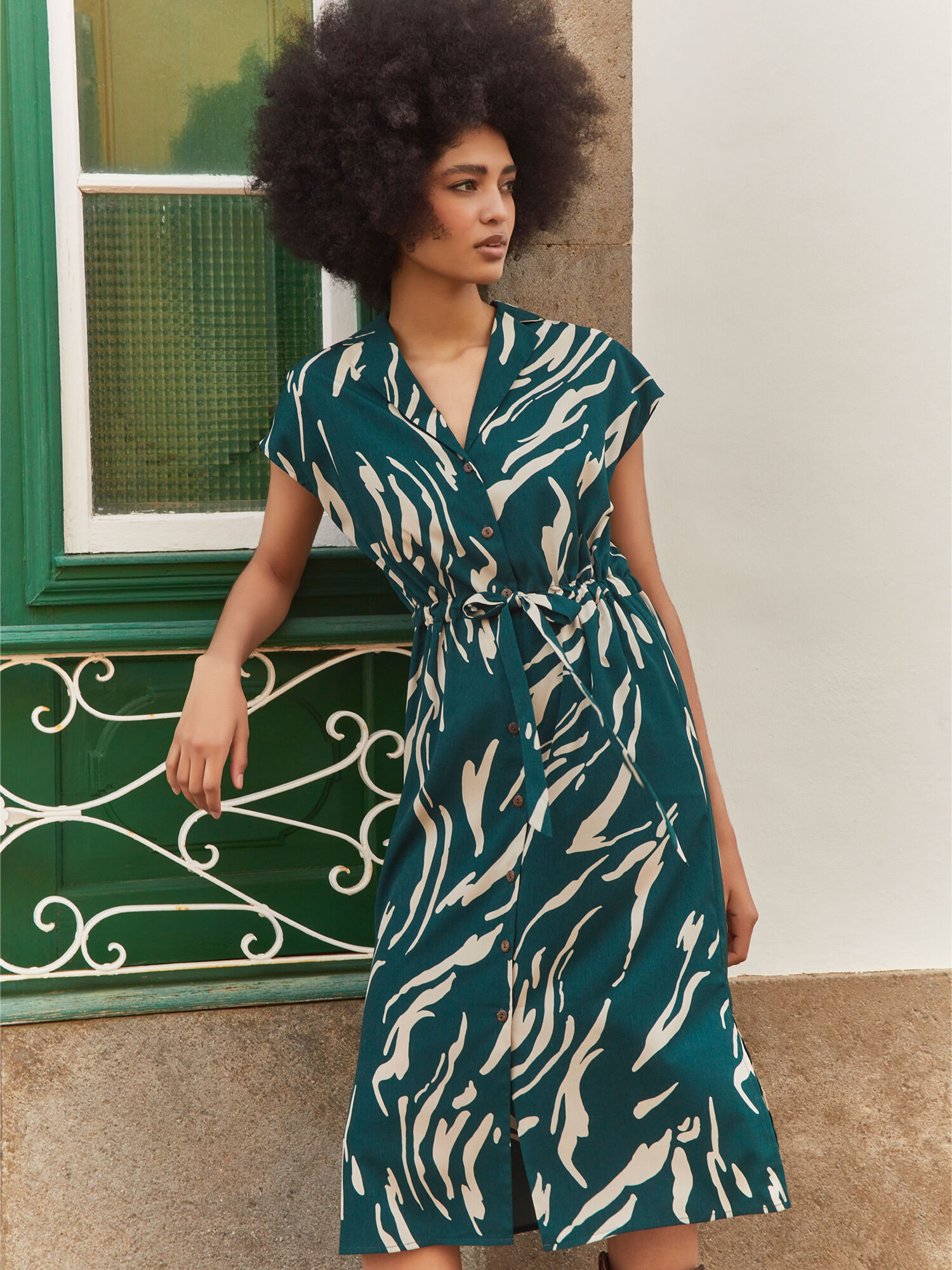 Apricot sales midi dress
