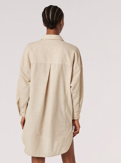 Lightweight Oversized Shirt Mini Dress