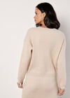 Fine Knit Cable Jumper, Stone, large