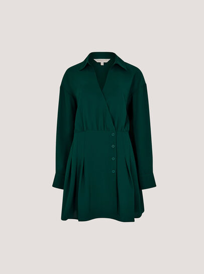 Wrap Shirt Mini Dress