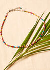 Multi Beaded Silver Necklace, Assorted, large