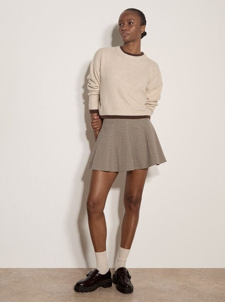 Heritage Check Skater Mini Skirt