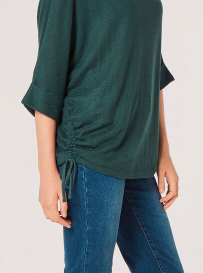 Soft Touch Drawstring Knit Top