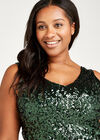 Curve Sequin Bodycon Dress, Green, large