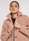 Teddy Borg Shacket, Pink, large