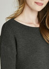Ribbed Jumper, Grey, large
