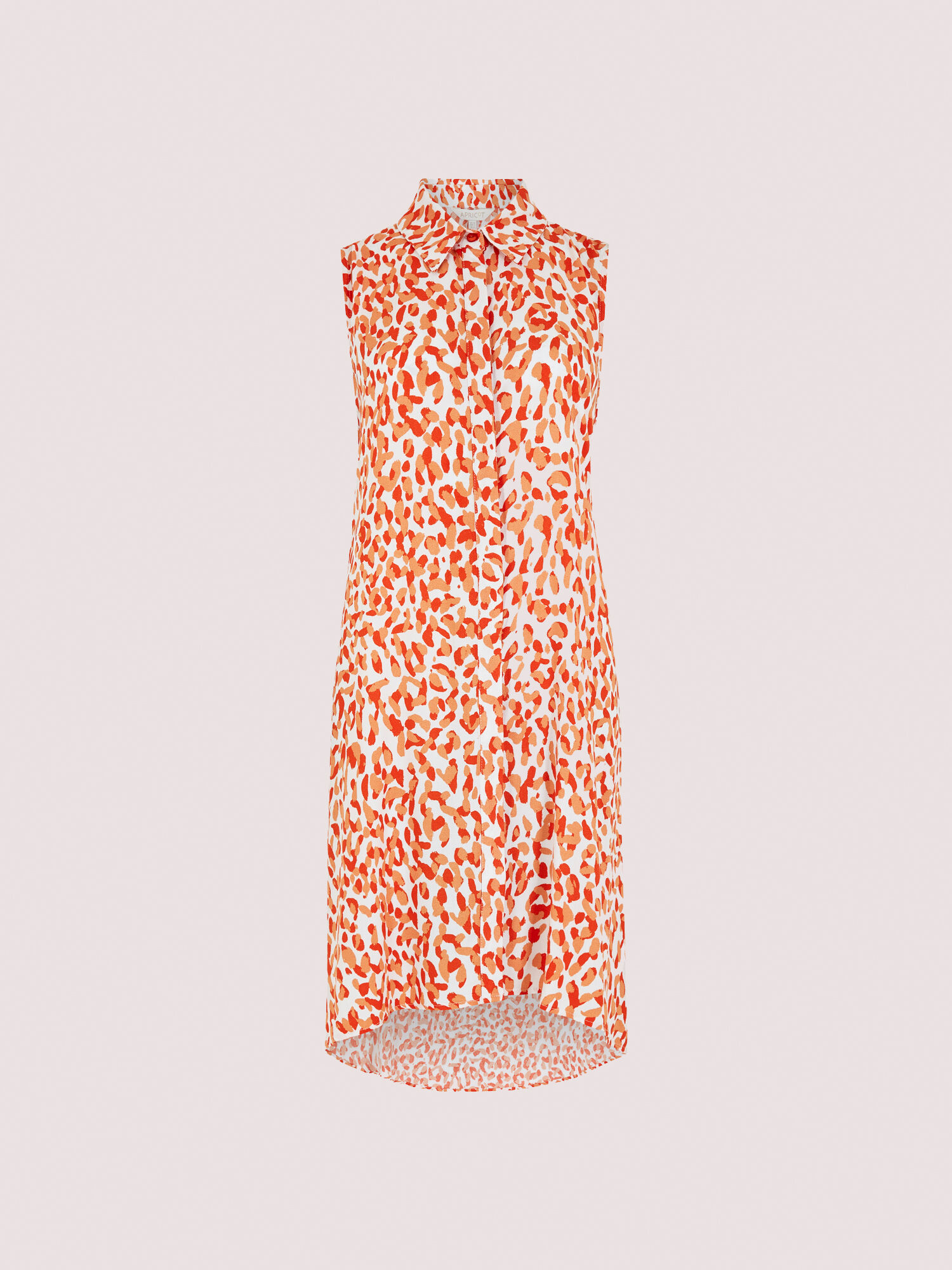 Coral leopard print dress sale