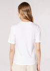 Cap Sleeve T-Shirt, White, large