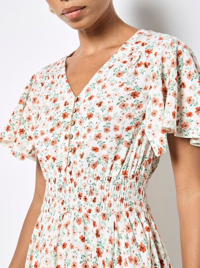 Ditsy Floral Midi Dress