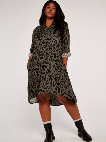 Cheetah Shirt Dress