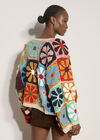 Hand-Crocheted Flowers Cardigan, Assorted, large