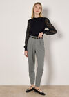Lace Sleeve Jumper, Black, large