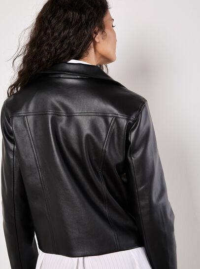 Faux Leather Biker Jacket