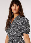 Vintage Floral Maxi Dress, Black, large