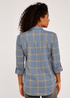 Pastel Window Check Shirt, Blue, large