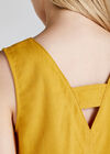 Lattice Edge Shift Dress, Mustard, large