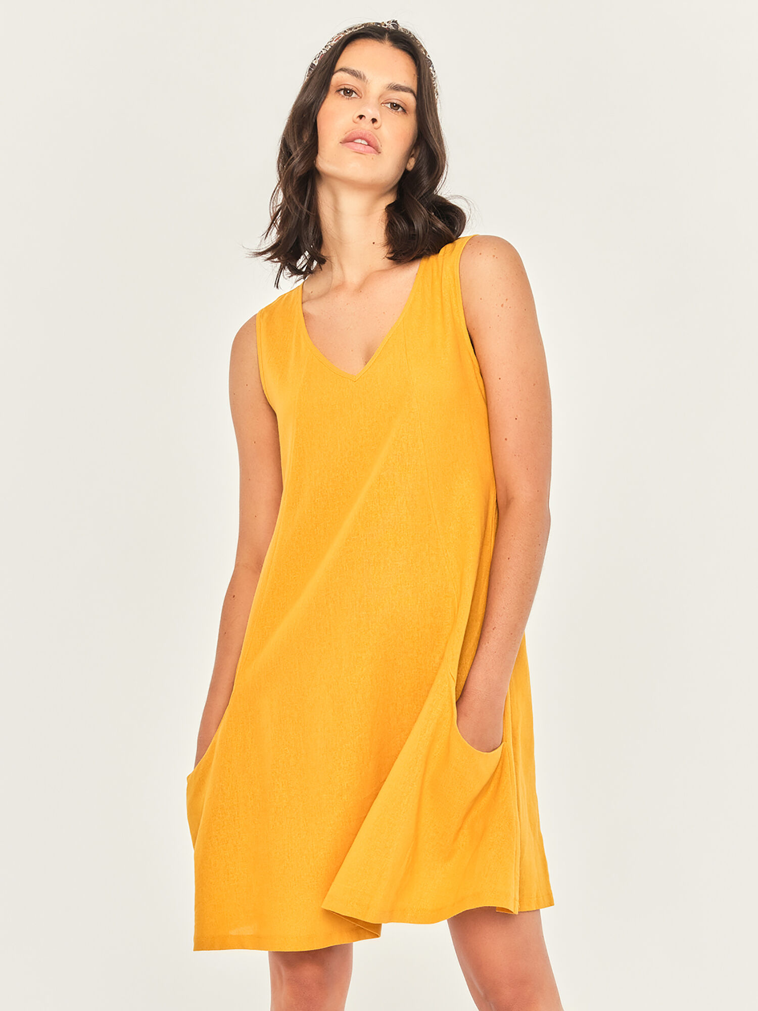 Mustard shift dress online uk