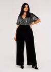 Curve Sequin Jumpsuit, Black, large