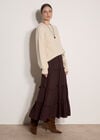 Bow Back Soft Jumper, Stone, large