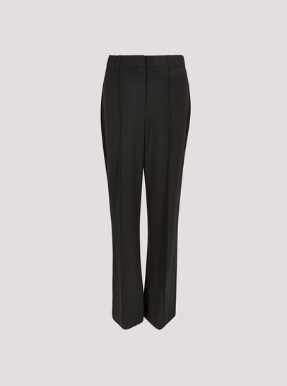 Ponte Seam Detail Straight Leg Trousers
