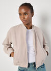 Soft Tailored Bomber Jacket, Stone, large