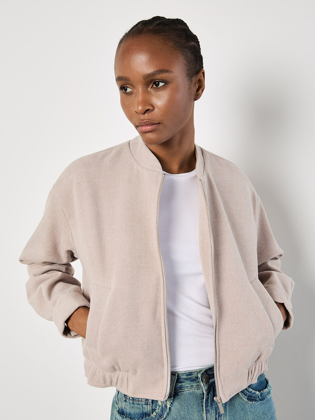 Image of Soft Tailored Bomber Jacket