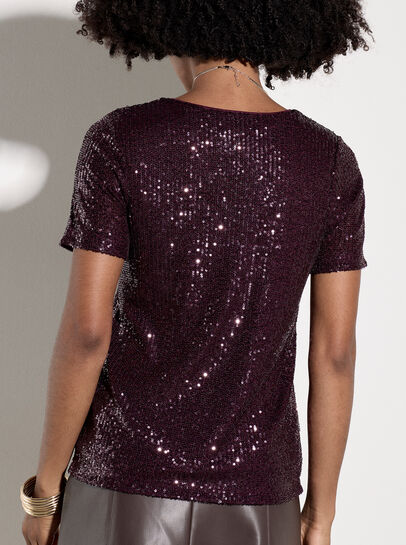 Sequin Embellished T-Shirt