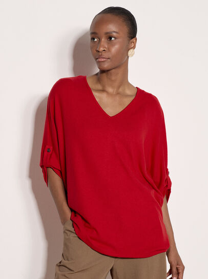 Soft Touch Oversized Batwing Top