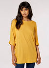 Soft Touch Batwing Top, Mustard, large