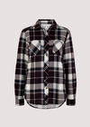 Check Brushed Jersey Shirt, Purple, large